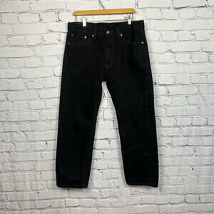 Levi’s 505 Black Jeans Mens 36x30 Straight Fit Classic Denim Pants Minimal Norm